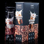 Close up of Camo Cones display box in Russian cream flavor