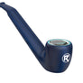 Riddle’s Facade 510 Battery featuring a modern electric Sherlock pipe design with 510-thread cartridge compatibility in color blue