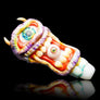 Purple 3d hand glass pipe