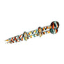 Multi Color Swirl Glass Dab Tool With Carb Cap - cheefkit.com