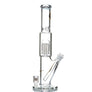 Bougie Glass Straight Tube Tree Perc Bong - cheefkit.com