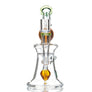 Crystal Glass Dual Arm Recycler Dab Rig - cheefkit.com