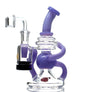 Crystal Glass Mighty Recycler Dab Rig With Reclaimer - cheefkit.com