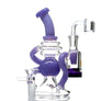 Crystal Glass Mighty Recycler Dab Rig With Reclaimer - cheefkit.com