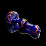 5" Heavy Glass Full Color Snake Hand Pipe - cheefkit.com