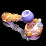 Fumed honey pot bubbler glass pipe
