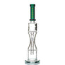 Static Glass Double Honeycomb Hourglass Bong - cheefkit.com