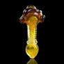Fumed honey pot glass pipe - Cheefkit