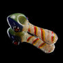 Rasta Swirl glass pipe - Cheefkit