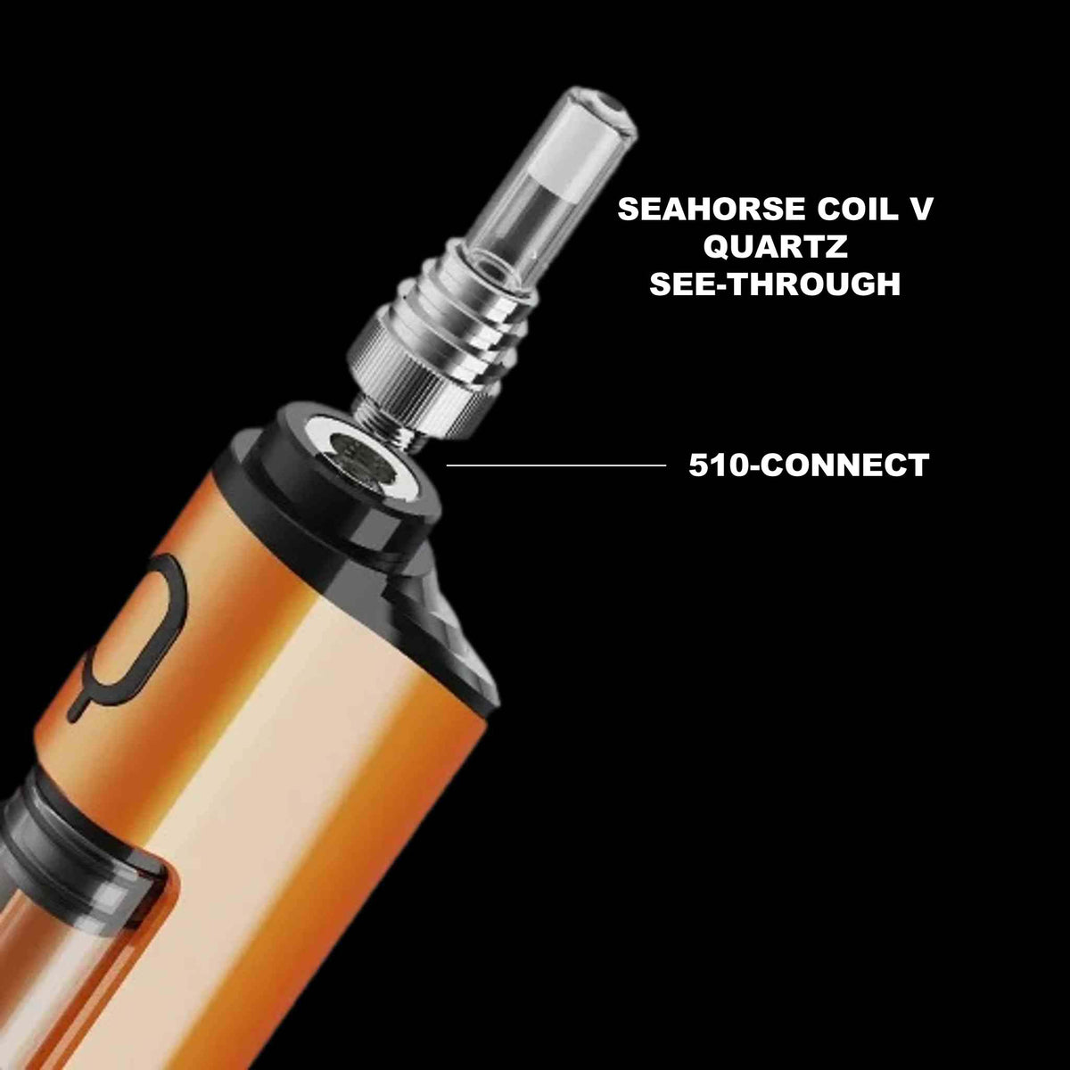 Lookah Seahorse Coil V - Quartz Tube 510 Thread Coil