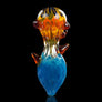 amber horn glass pipe - Cheefkit