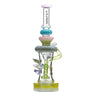 Tattoo Glass kiwi sapphire recycler dab rig - Cheefkit