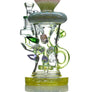 Tattoo Glass kiwi sapphire recycler dab rig - Cheefkit