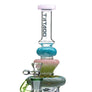 Tattoo Glass kiwi sapphire recycler dab rig - Cheefkit