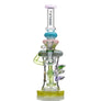 Tattoo Glass kiwi sapphire recycler dab rig - Cheefkit