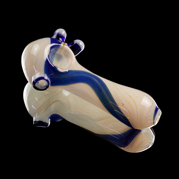 White swirl glass pipe - Cheefkit