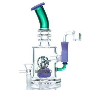 Big Mom Glass accented dab rig in purple