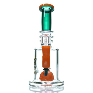Big Mom Glass accented dab rig in orange