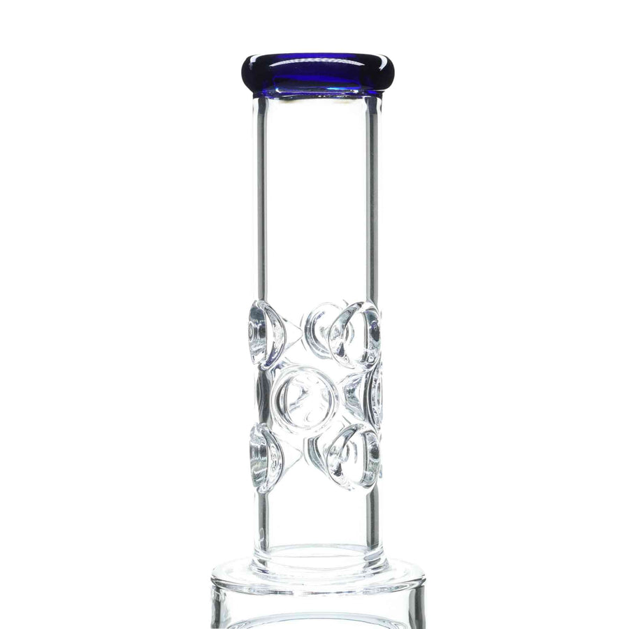 cheef glass donut perc tower bong with ice pinch