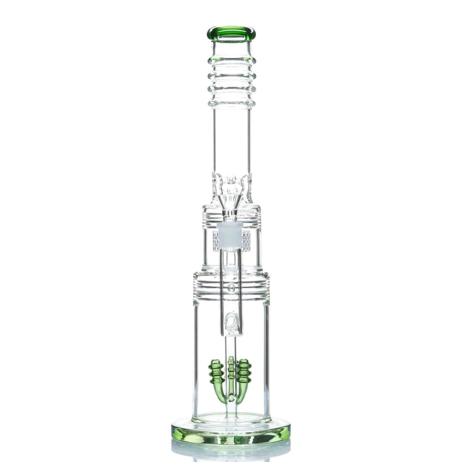 thick glass bong with rocket percolator