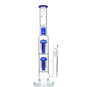 Cheef studded dual tree perc bong