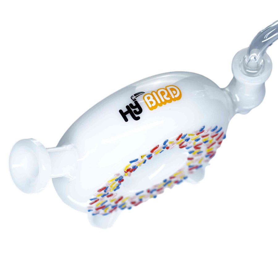 Hy Bird donut dab rig mouthpiece angle