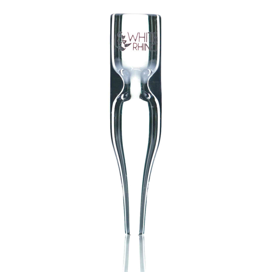 Close up of Rhino Flip nectar collector replacement pyrex glass tip
