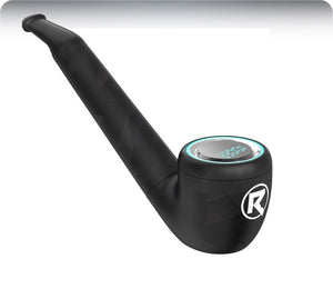 Riddle’s Facade 510 Battery featuring a modern electric Sherlock pipe design with 510-thread cartridge compatibility in black color