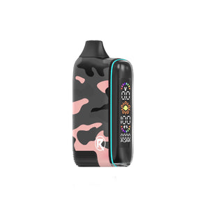 Concealed THC cart battery shaped like a designer pen in pink camo color way