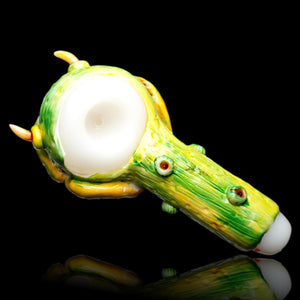 3D Green monster hand glass pipe