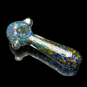 5.5" Heavy Glass Speckled Snake Hand Pipe - cheefkit.com