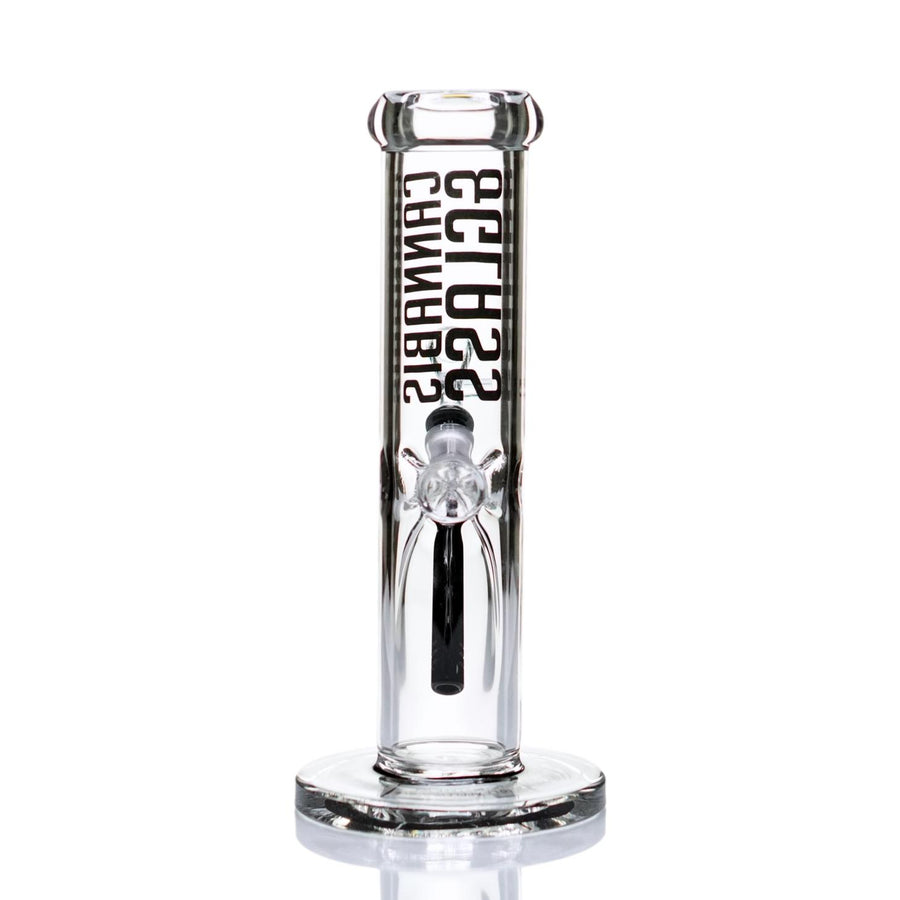 10 Inch Cannabis And Glass Straight Bong - cheefkit.com