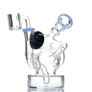 Crystal Glass Galaxy Opal Recycler Dab Rig - cheefkit.com