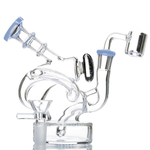 Crystal Glass Galaxy Opal Recycler Dab Rig - cheefkit.com