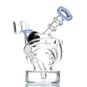 Crystal Glass Galaxy Opal Recycler Dab Rig - cheefkit.com