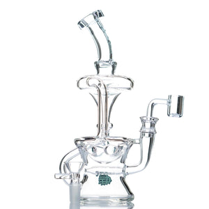 Crystal Glass Crater Recycler Dab Rig - cheefkit.com