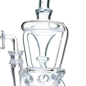 Crystal Glass Crater Recycler Dab Rig - cheefkit.com