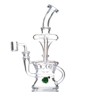 Crystal Glass Crater Recycler Dab Rig - cheefkit.com
