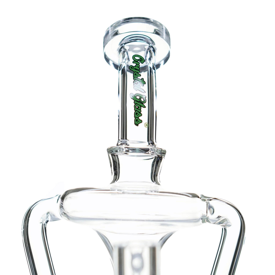 Crystal Glass Crater Recycler Dab Rig - cheefkit.com