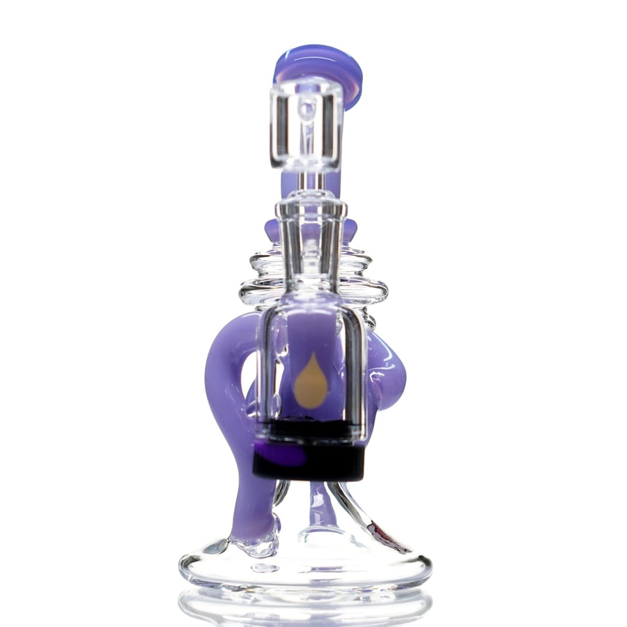 Crystal Glass Mighty Recycler Dab Rig With Reclaimer - cheefkit.com