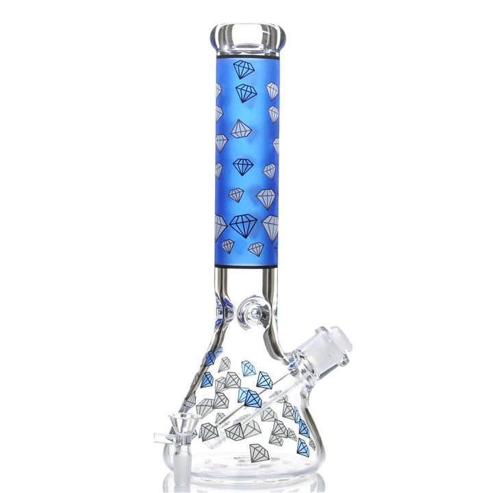 Dimond graphic beaker bong blue - cheefkit