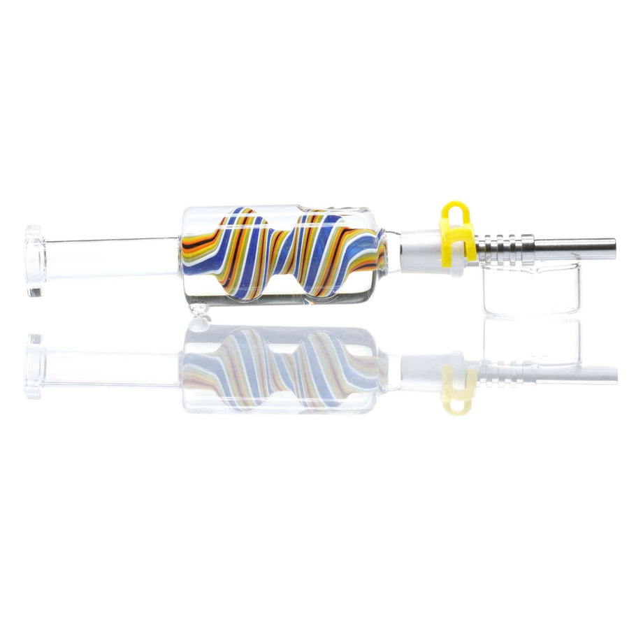 Freeze Nectar Collector Kit: Glycerin Dab Straw - Orange and White