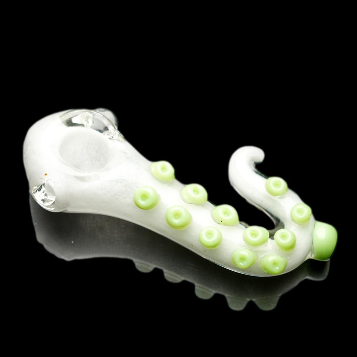 White Tentacle Glass Pipe - cheefkit.com