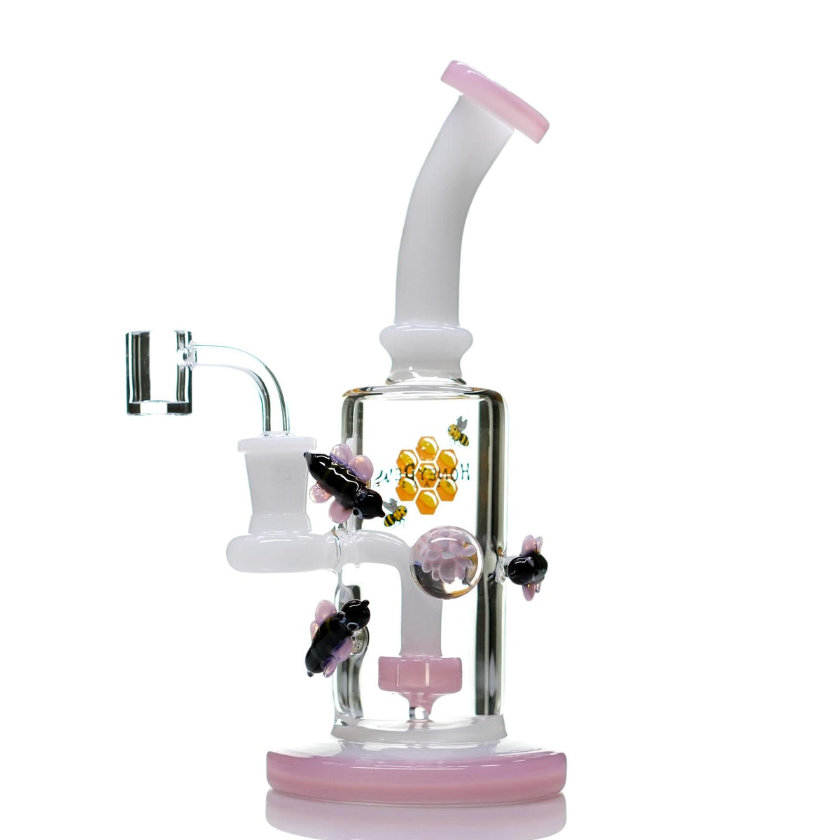 HoneyDew Tattoo Glass Bee Dab Rig