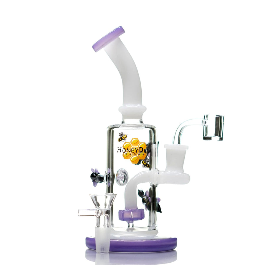 Dab Rig Bee HoneyDew Tattoo Glass Bee Dab Rig