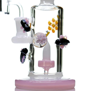 HoneyDew Tattoo Glass Bee Dab Rig - cheefkit.com