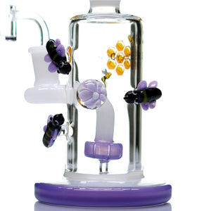 HoneyDew Tattoo Glass Bee Dab Rig - cheefkit.com