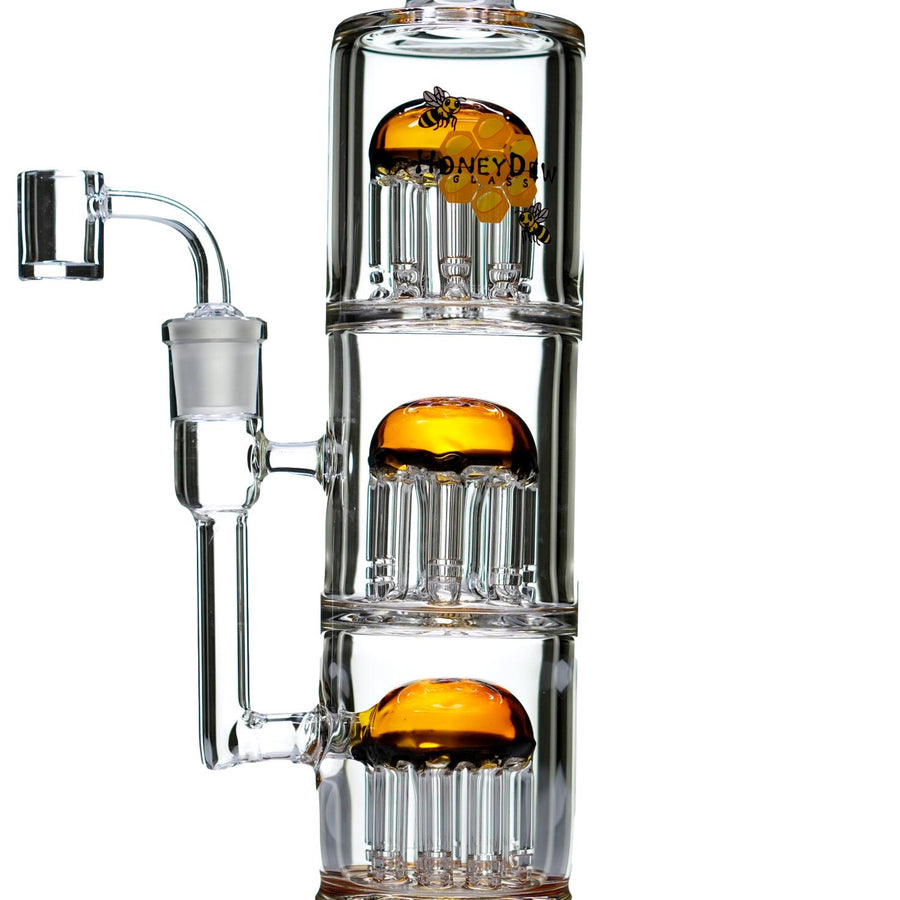 HoneyDew Triple Chamber Tree Perc Dab Rig