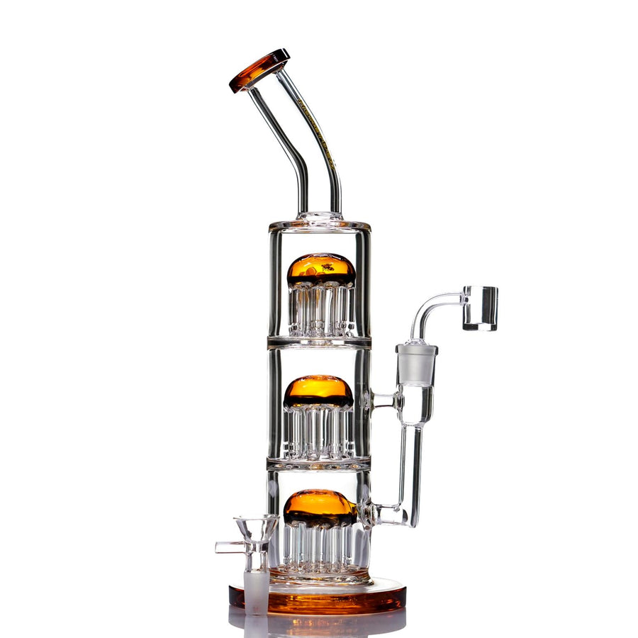 HoneyDew Triple Chamber Tree Perc Dab Rig