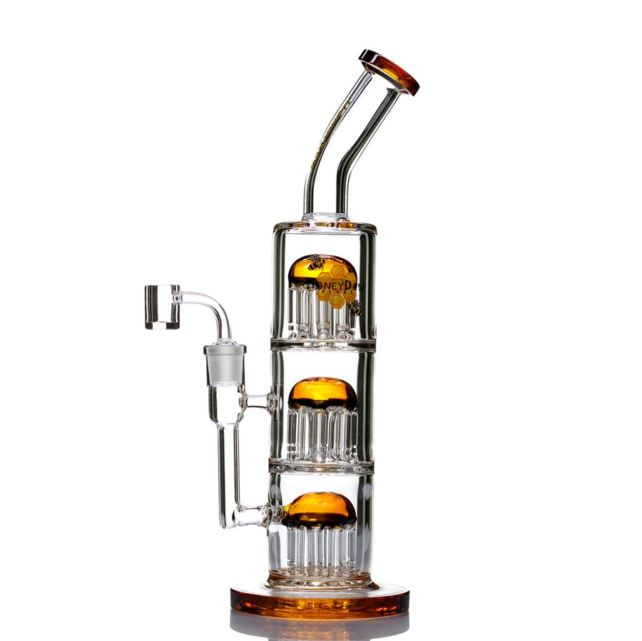 HoneyDew Triple Chamber Tree Perc Dab Rig